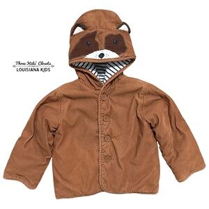 Baby Boden 3-4Y Sprout Dog Appliqué Cord Jacket in Butterscotch